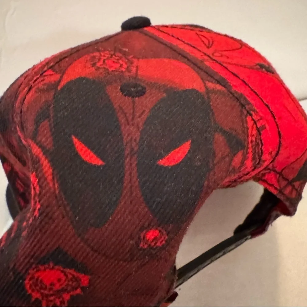 Marvel Deadpool Red Tonal Snapback Hat